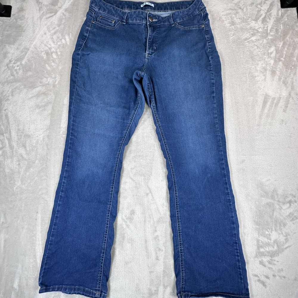 Riders By Lee Bootcut Jeans Womens 10R Blue Denim Cotton Stretch High Rise Pant
